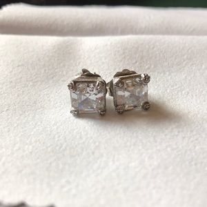 Judith Ripka CZ/sterling silver Earrings